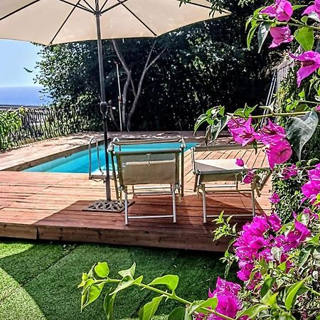 Flat With Panoramic Terrace And Private Pool Mt5X3 Appartement Taormina Buitenkant foto